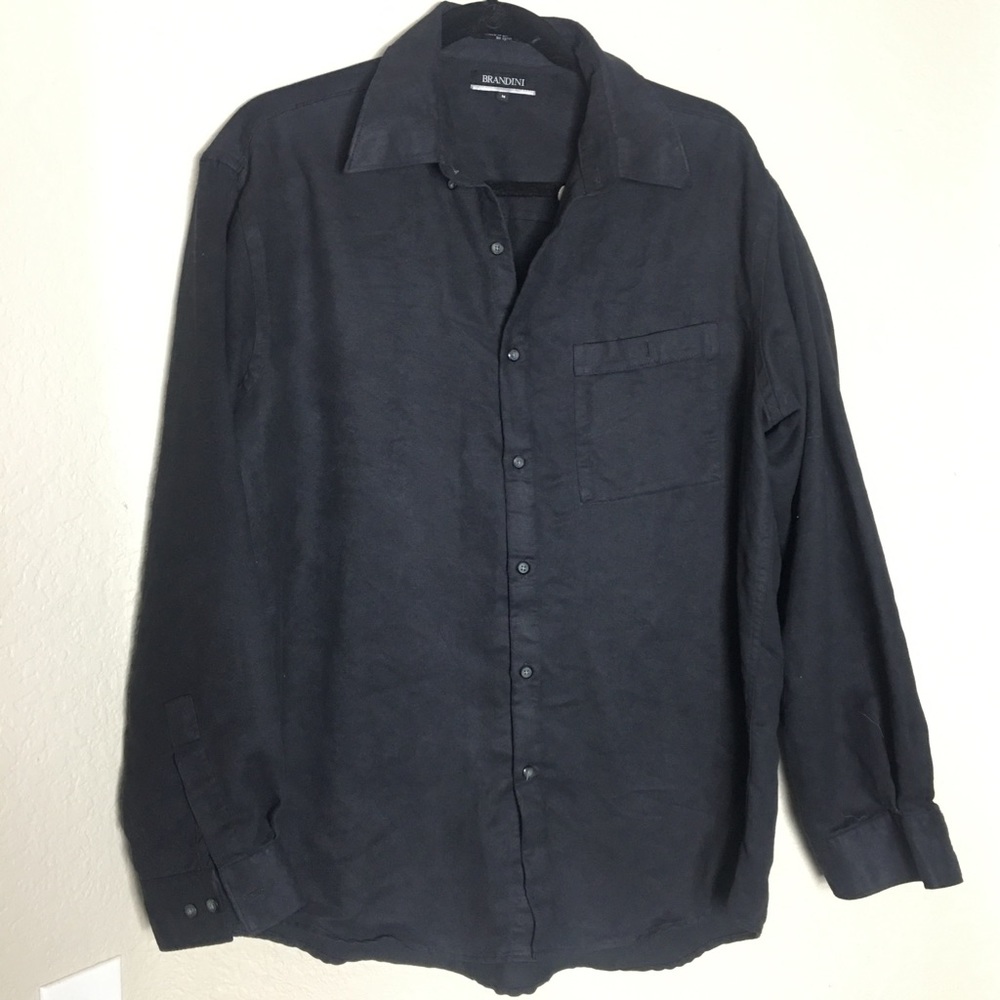 Brandini Suede like Longsleeve collar Shirt Med